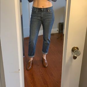 Gap size 28 girlfriend jeans